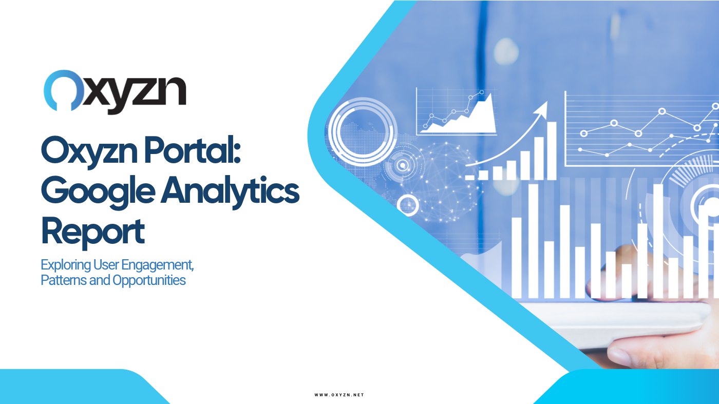 Cover of the Oxyzn portal Google Analytics report
